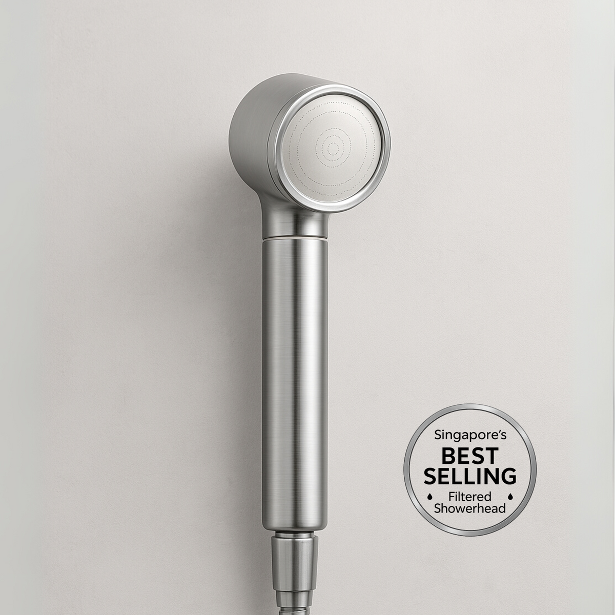 handheld shower head with chloramine water purifier