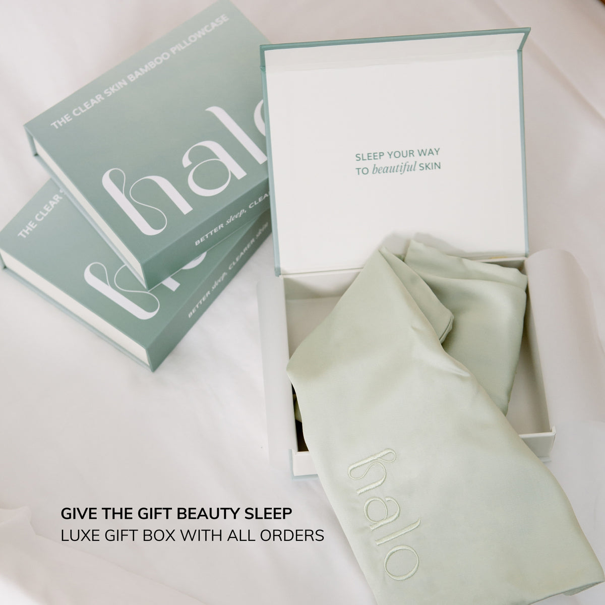 Hypoallergenic bamboo pillowcase for acne, skin, and hair care